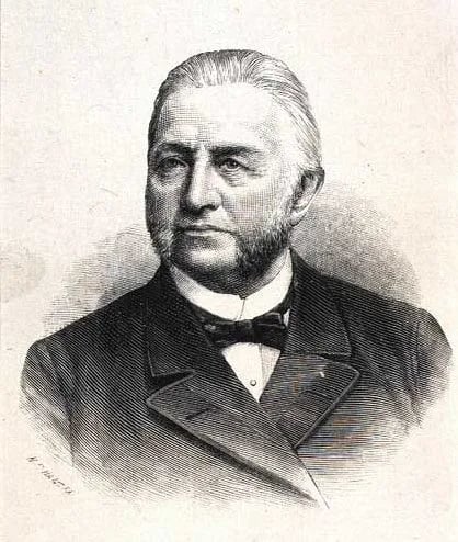 Portrait of Hans Broge (1822–1908) – memorial page