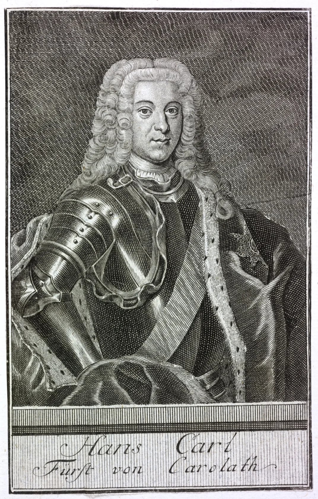 Porträt von Hans Carl zu Carolath-Beuthen (1689–1763) – Gedenkseite