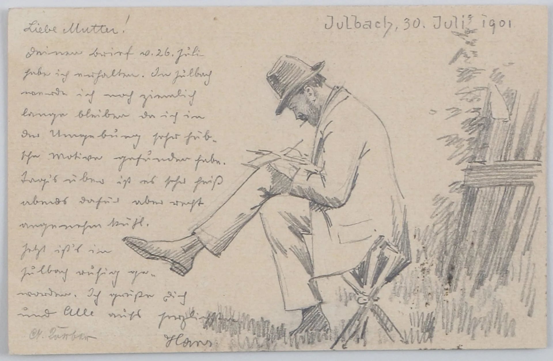 Porträt von Hans Götzinger (1867–1941) – Gedenkseite