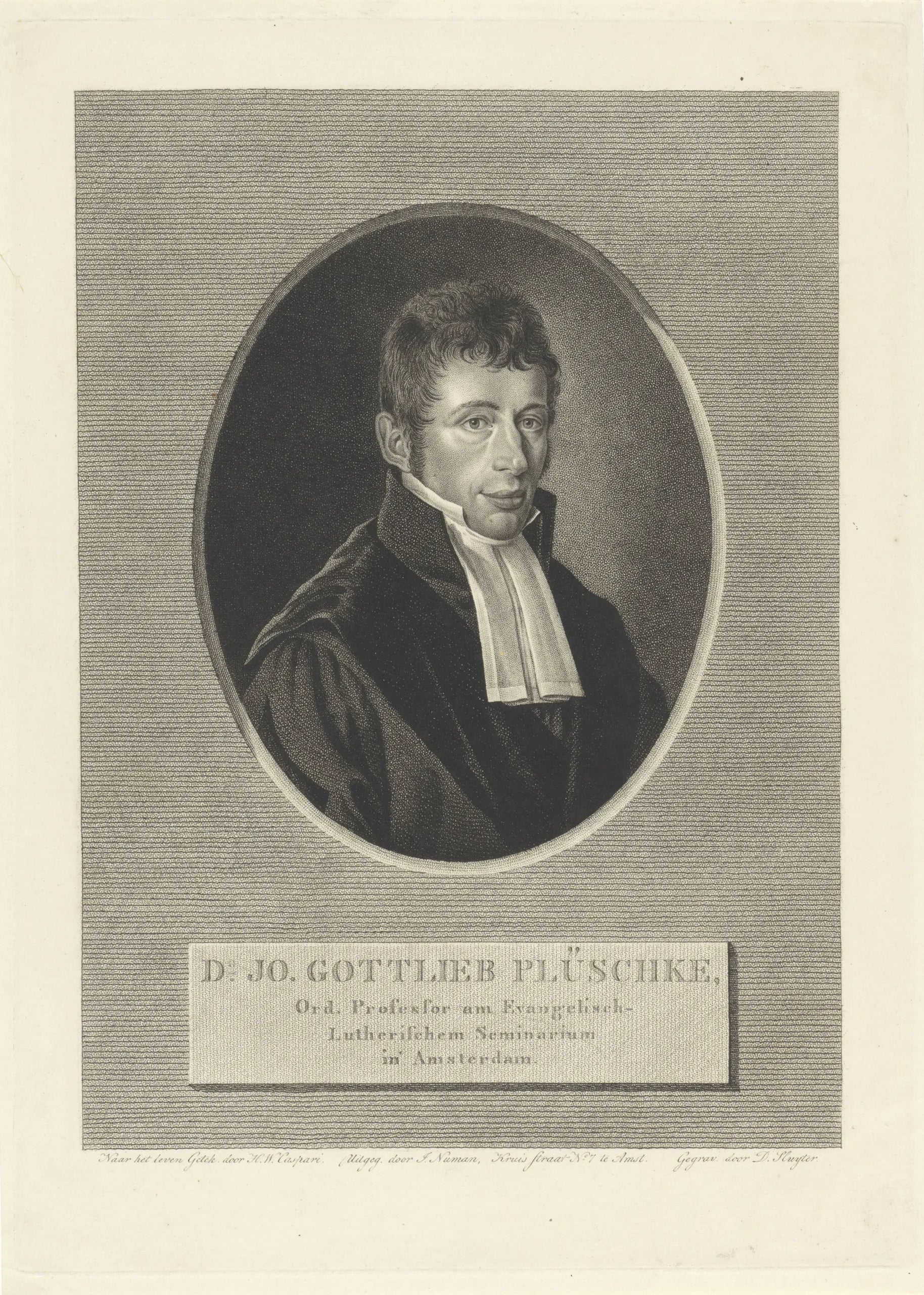 Portrait of Johann Gottlieb Plüschke (1780–1846) – memorial page