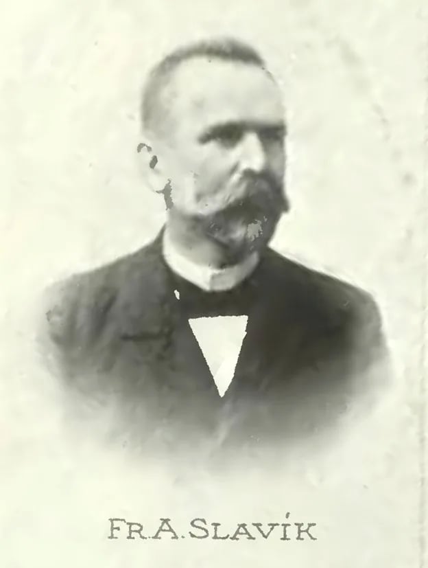 Porträt von František Augustin Slavík (1846–1919) – Gedenkseite
