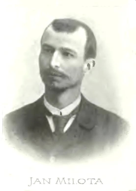 Portrait of Jan Milota (1861–1929) – memorial page