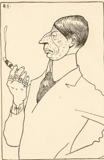Porträt von Hans von Hoffensthal (1877–1914) – Gedenkseite