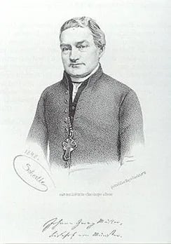 Porträt von Johann Georg Müller (1798–1870) – Gedenkseite