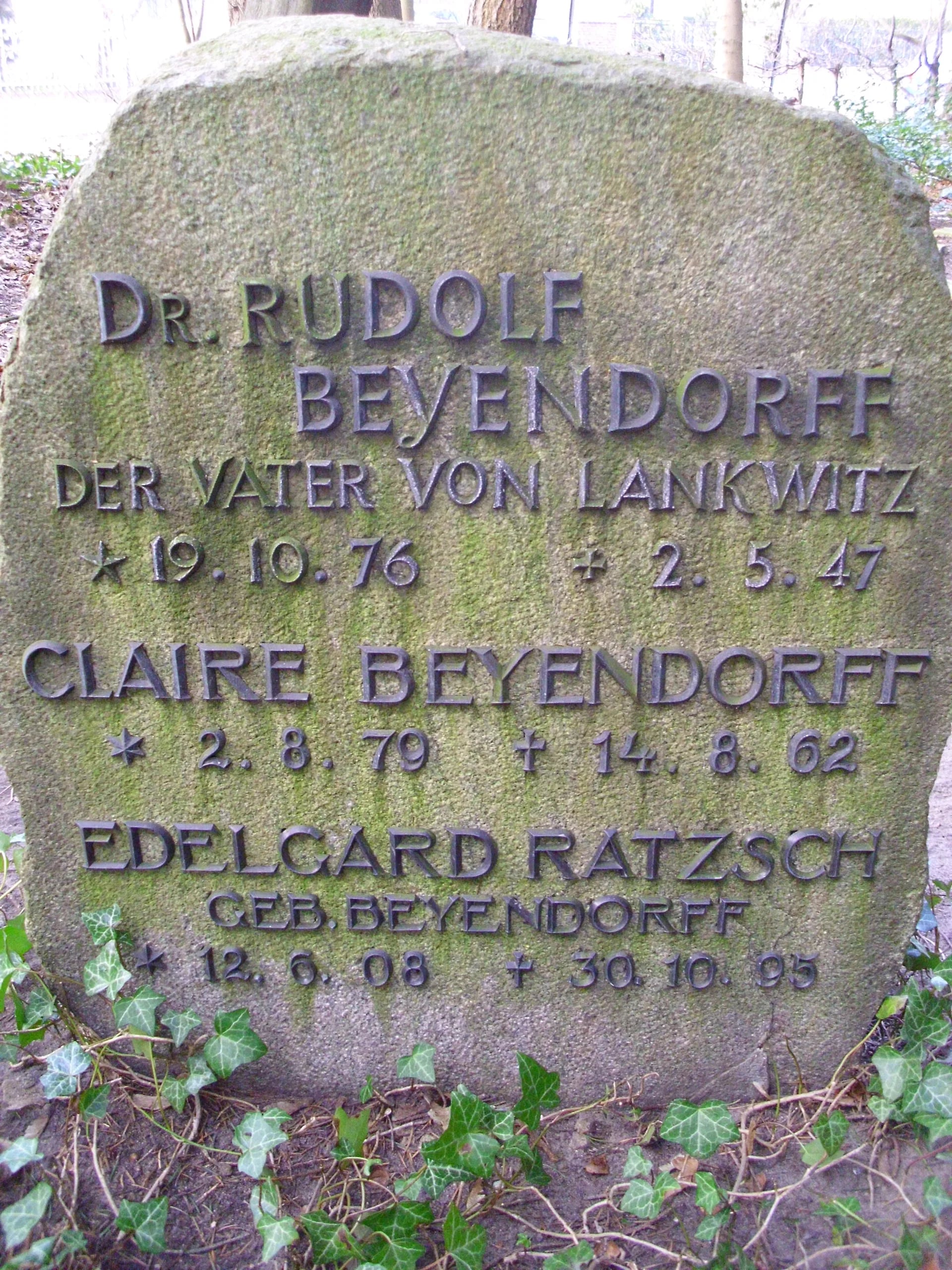 Porträt von Rudolf Beyendorff (1876–1947) – Gedenkseite
