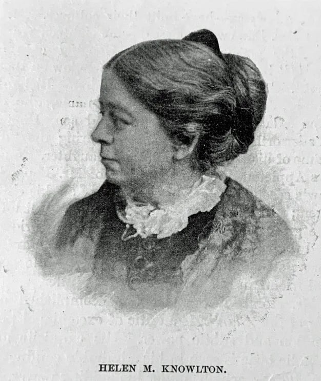 Porträt von Helen Mary Knowlton (1832–1918) – Gedenkseite