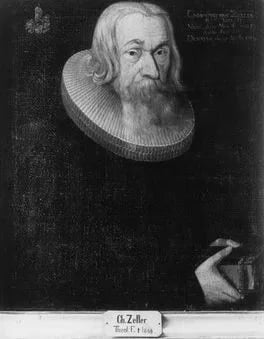 Porträt von Christoph Zeller (1605–1669) – Gedenkseite