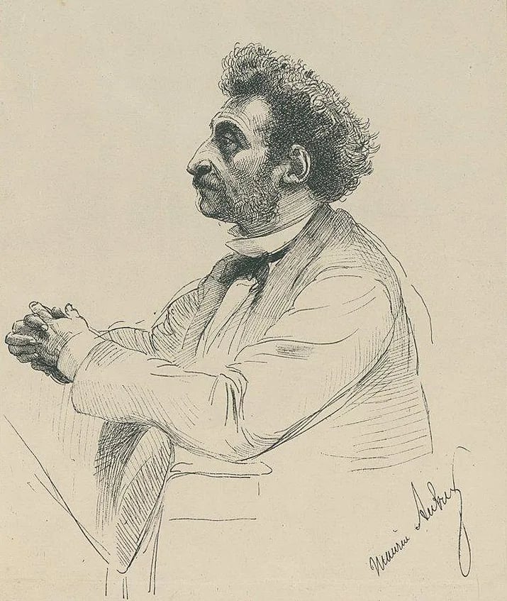 Porträt von Maurice Aubry (1820–1896) – Gedenkseite