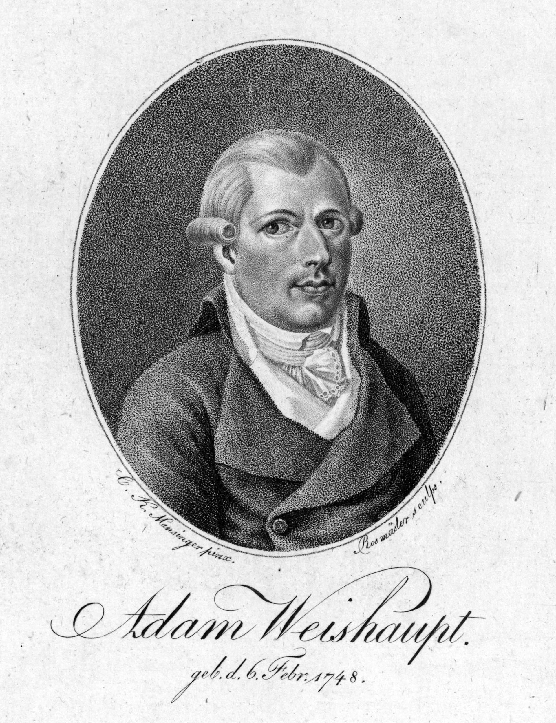 Porträt von Adam Weishaupt (1748–1830) – Gedenkseite