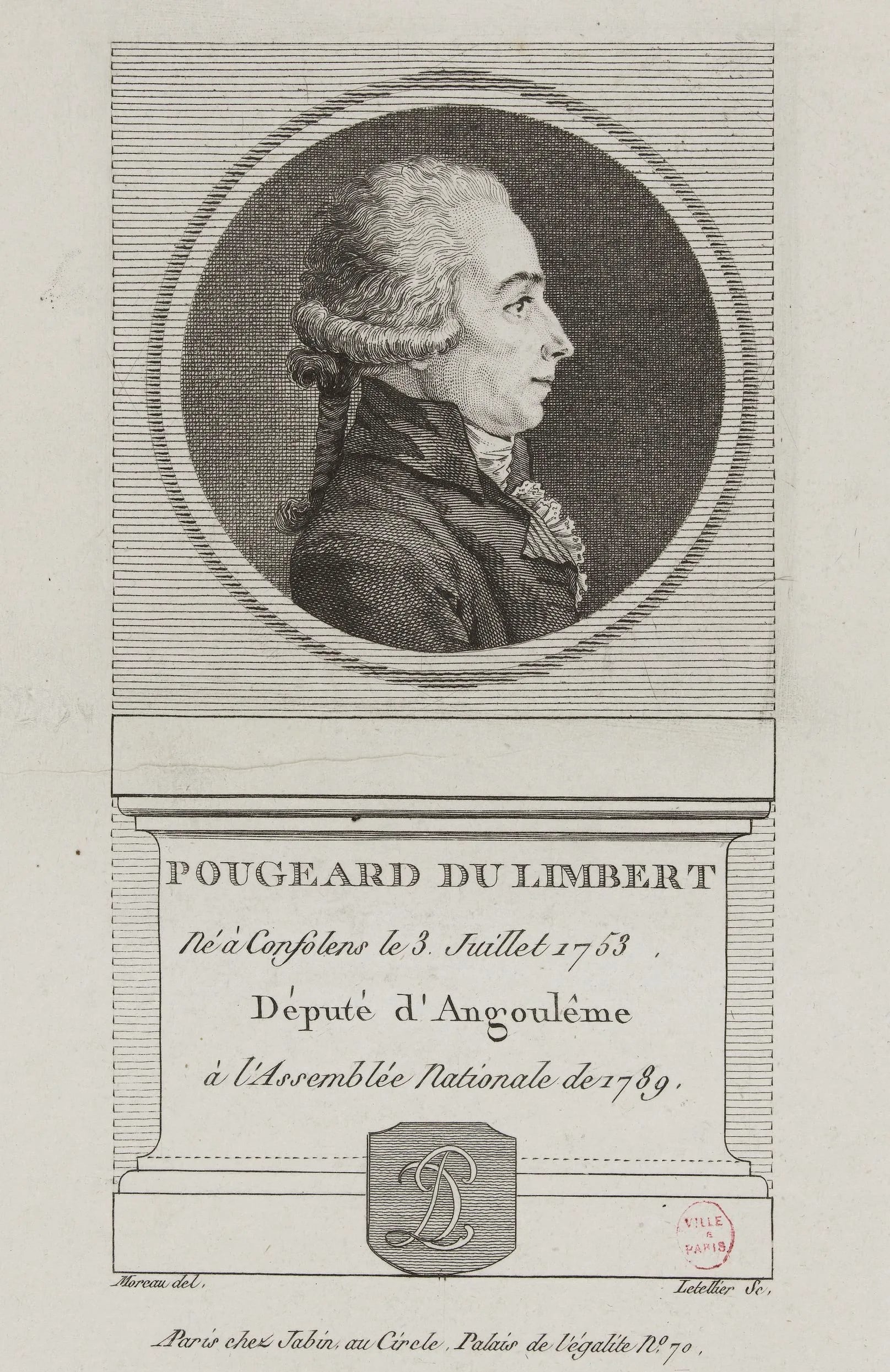Portrait of François Pougeard du Limbert (1753–1837) – memorial page