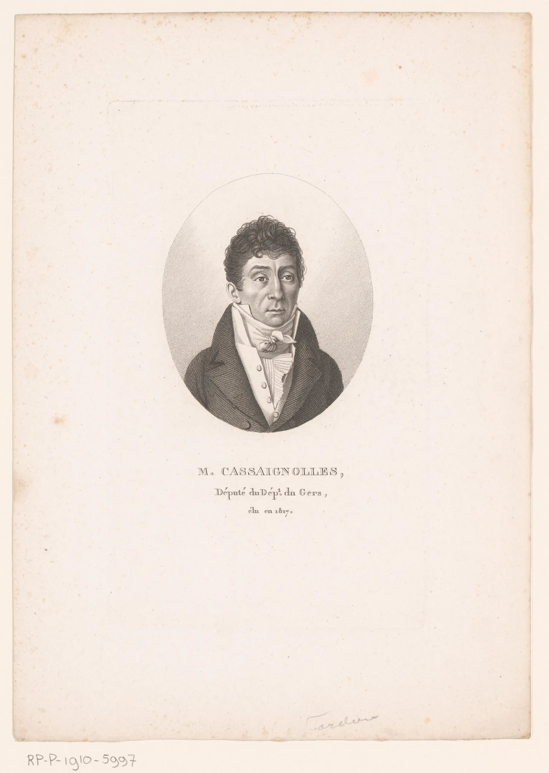 Portrait of Louis de Cassaignoles (1753–1838) – memorial page