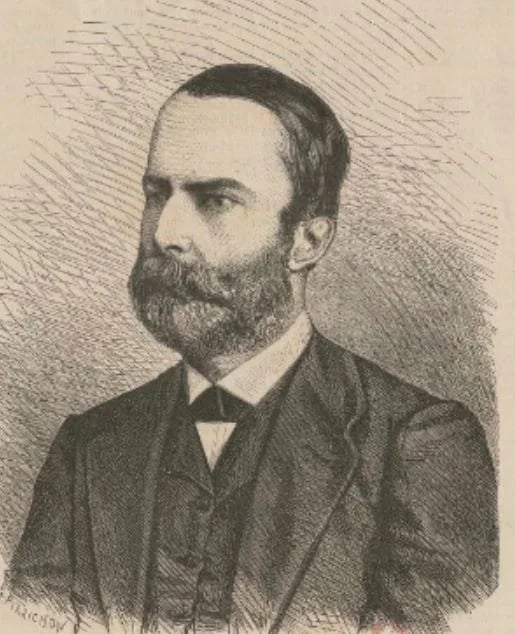Porträt von Hippolyte de Souzy de Charpin-Feugerolles (1816–1894) – Gedenkseite