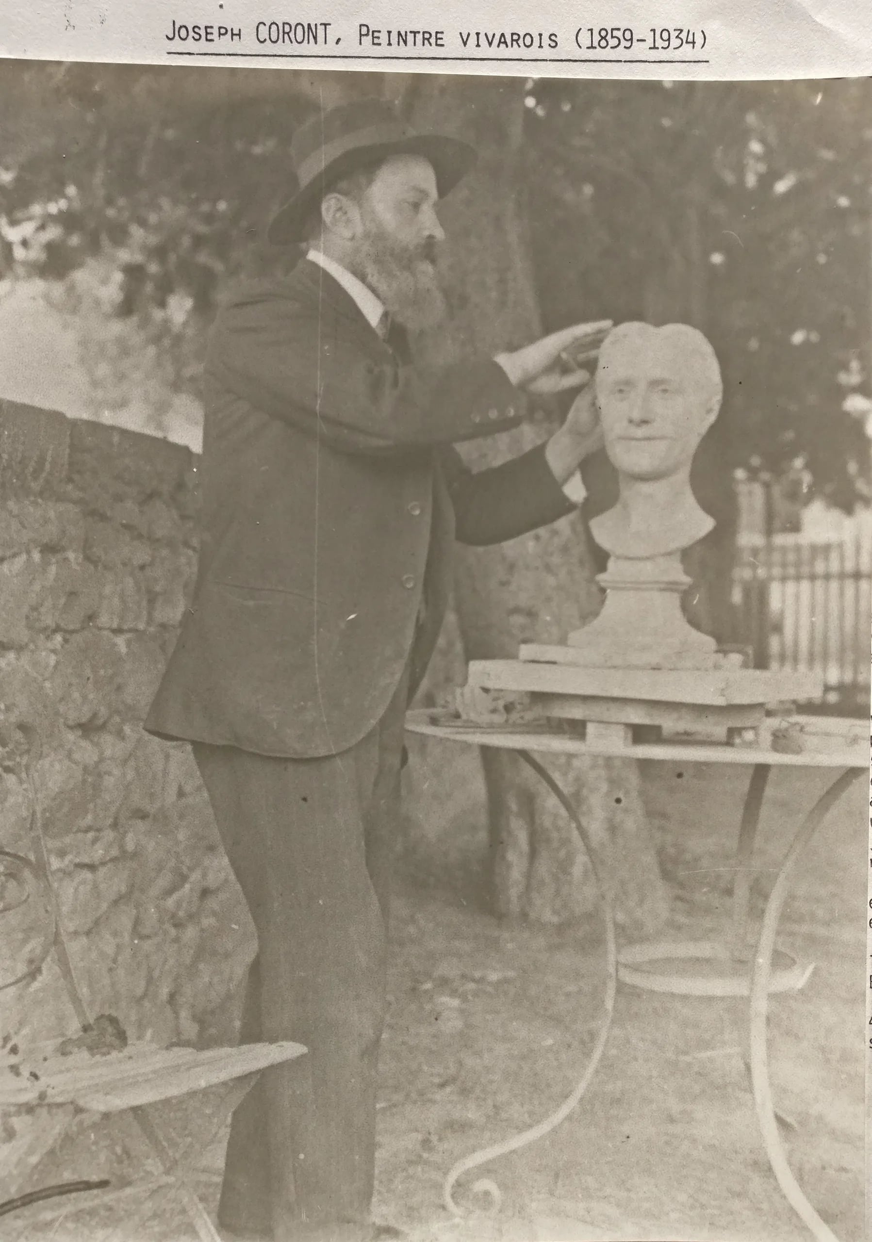 Porträt von Joseph Coront (1859–1934) – Gedenkseite