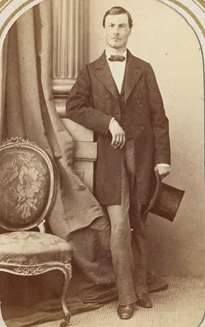 Porträt von Ferdinand Marie Ogier de Baulny (1839–1870) – Gedenkseite