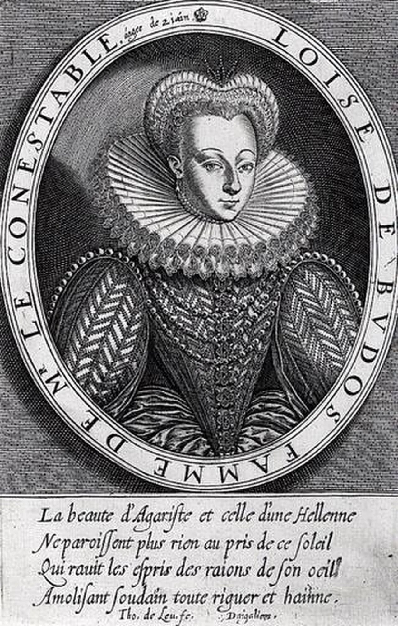 Porträt von Louise de Budos (1575–1598) – Gedenkseite