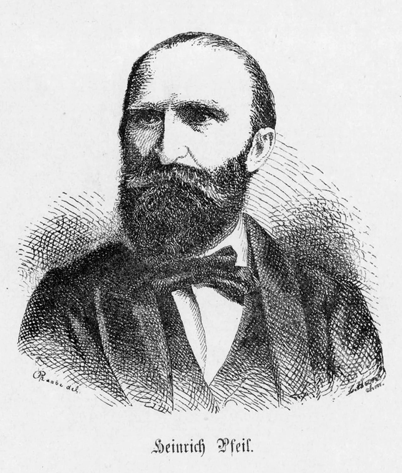 Portrait of Heinrich Pfeil (1835–1899) – memorial page
