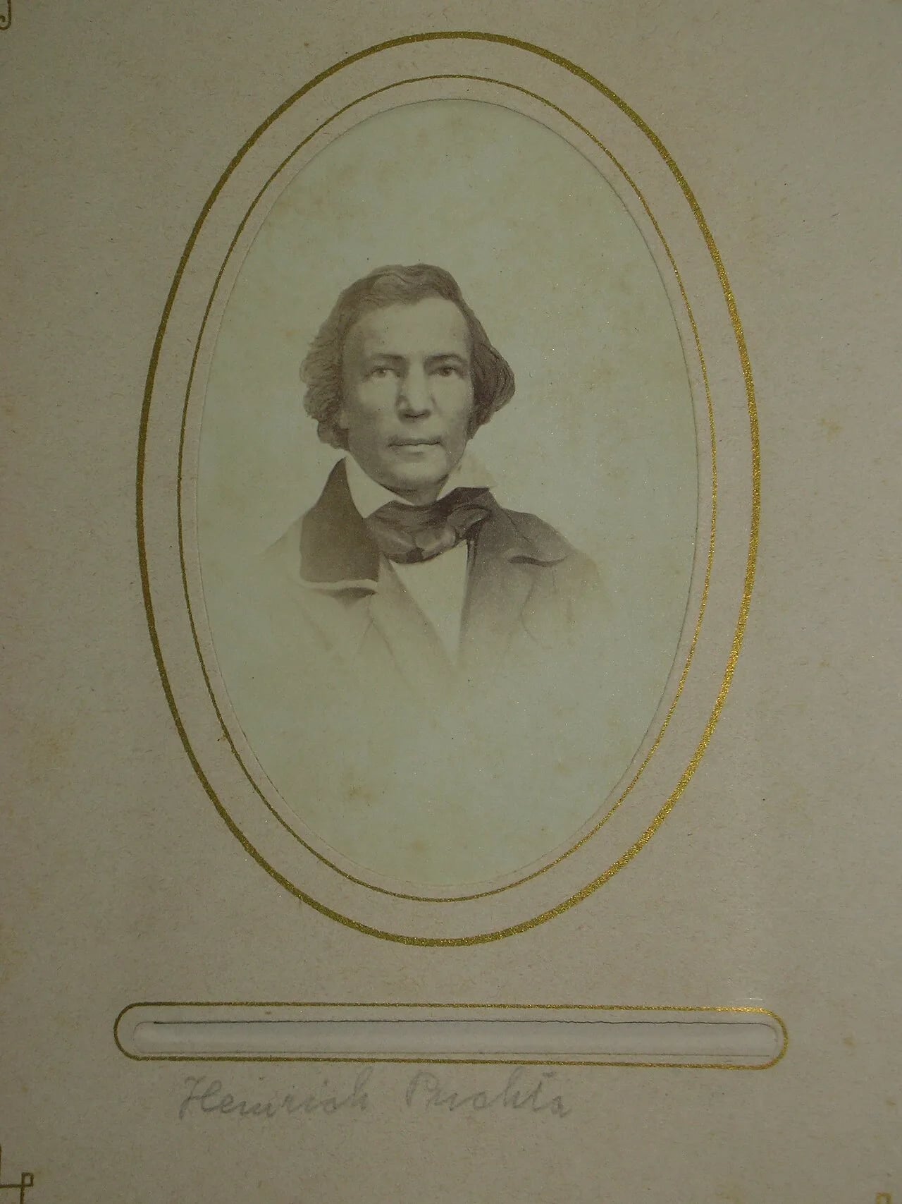 Porträt von Heinrich Puchta (1808–1858) – Gedenkseite