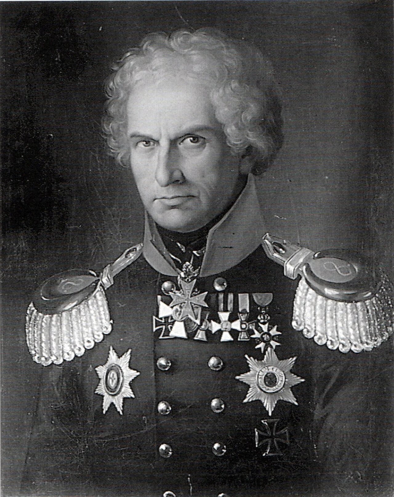 Porträt von Heinrich Wilhelm von Horn (1762–1829) – Gedenkseite
