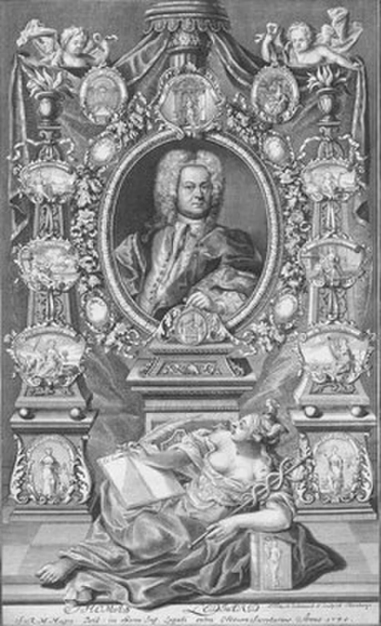 Porträt von Thomas Lediard (1685–1743) – Gedenkseite