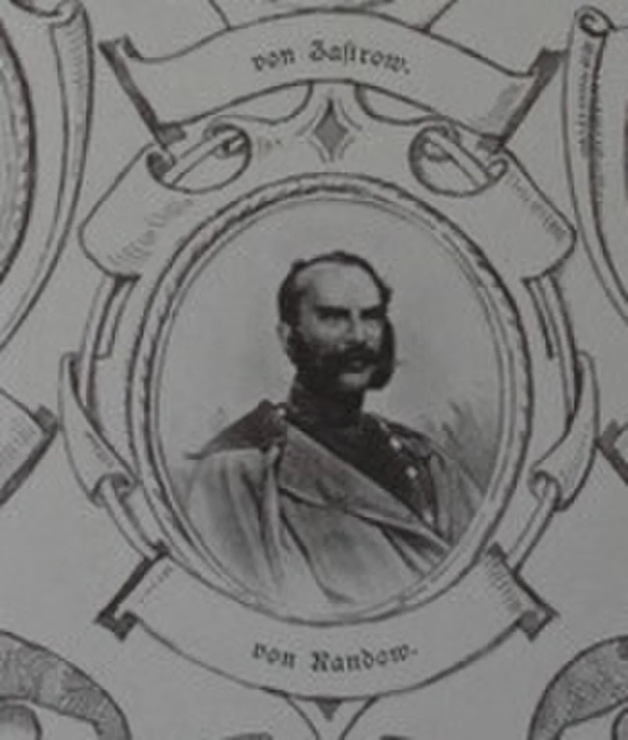 Porträt von Heinrich von Randow (1797–1853) – Gedenkseite