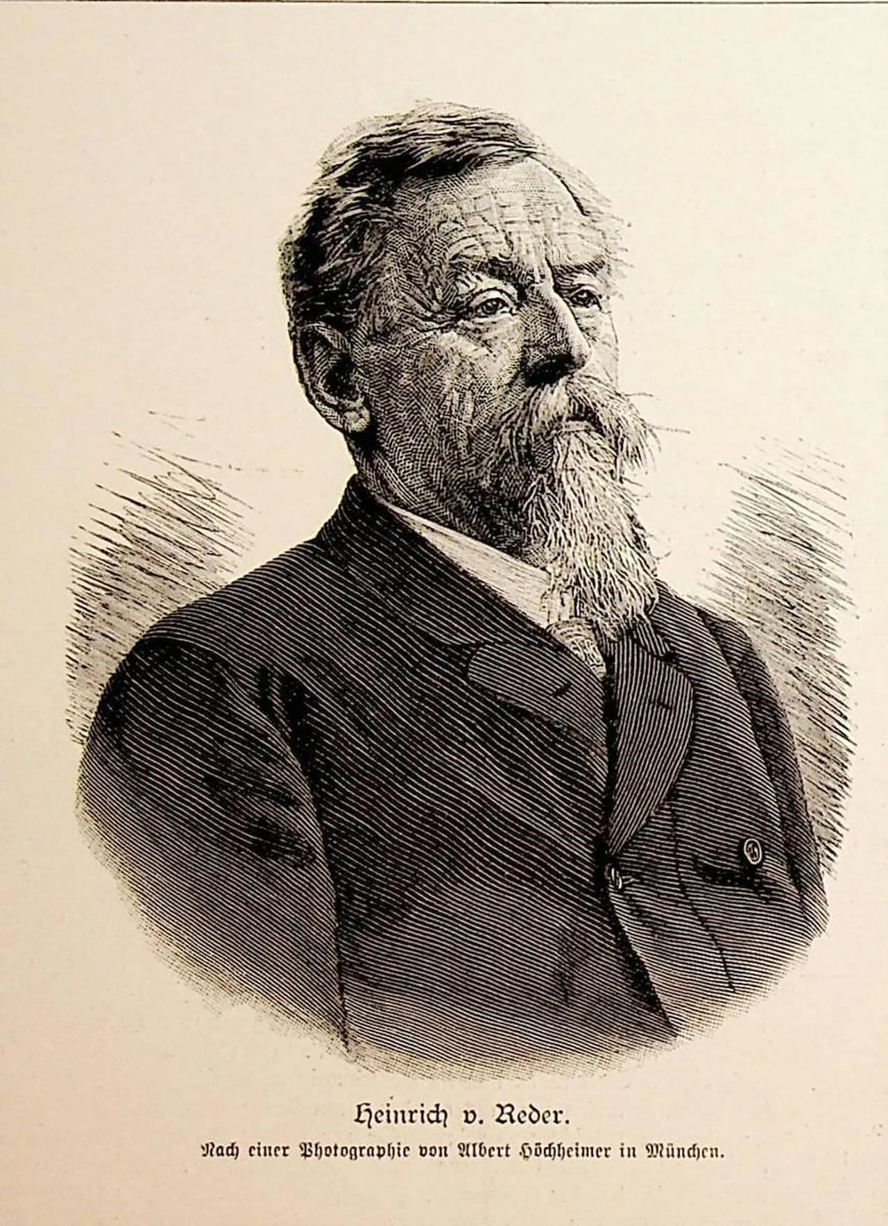 Porträt von Heinrich von Reder (1824–1909) – Gedenkseite
