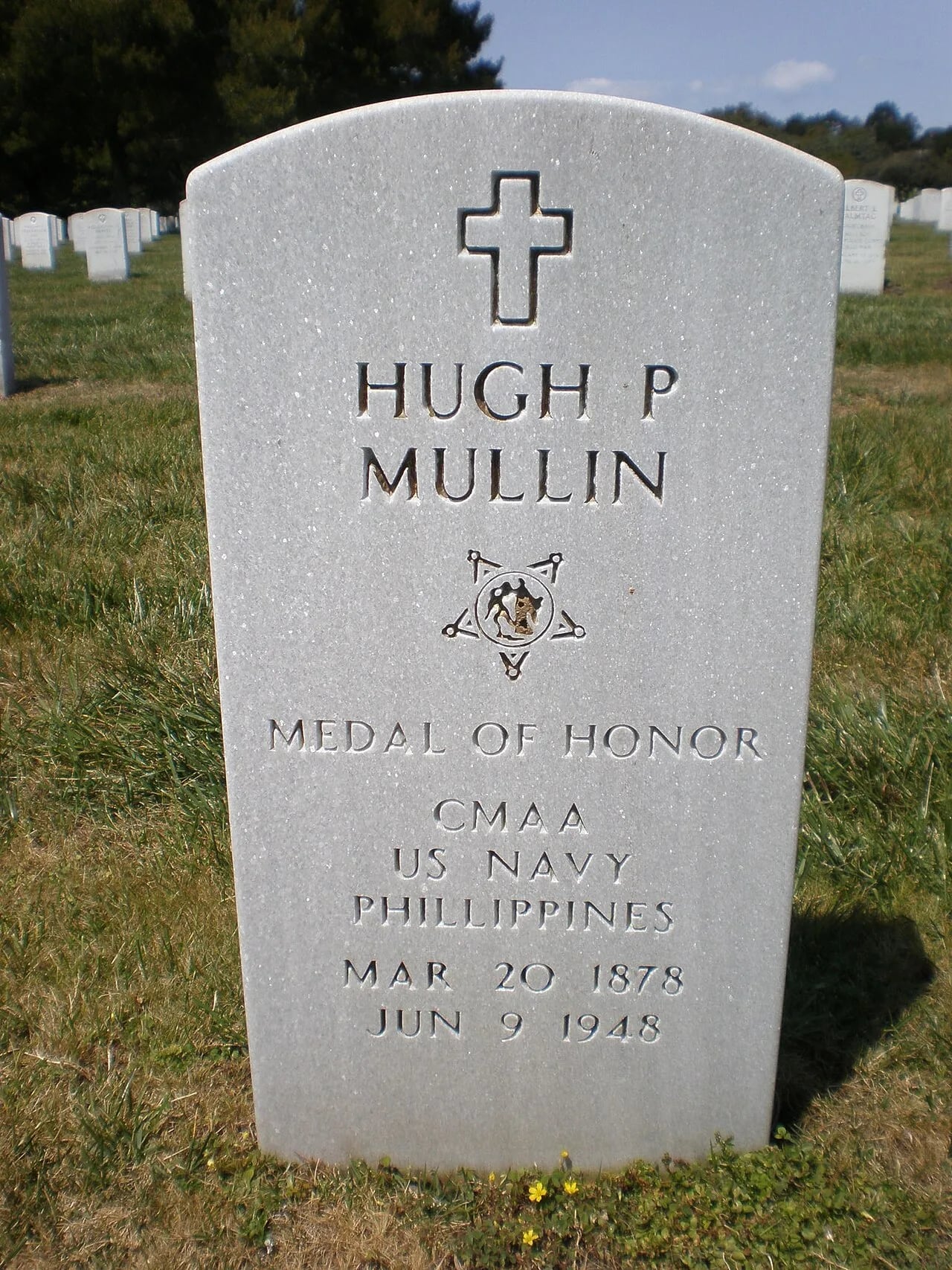 Porträt von Hugh P. Mullin (1878–1948) – Gedenkseite