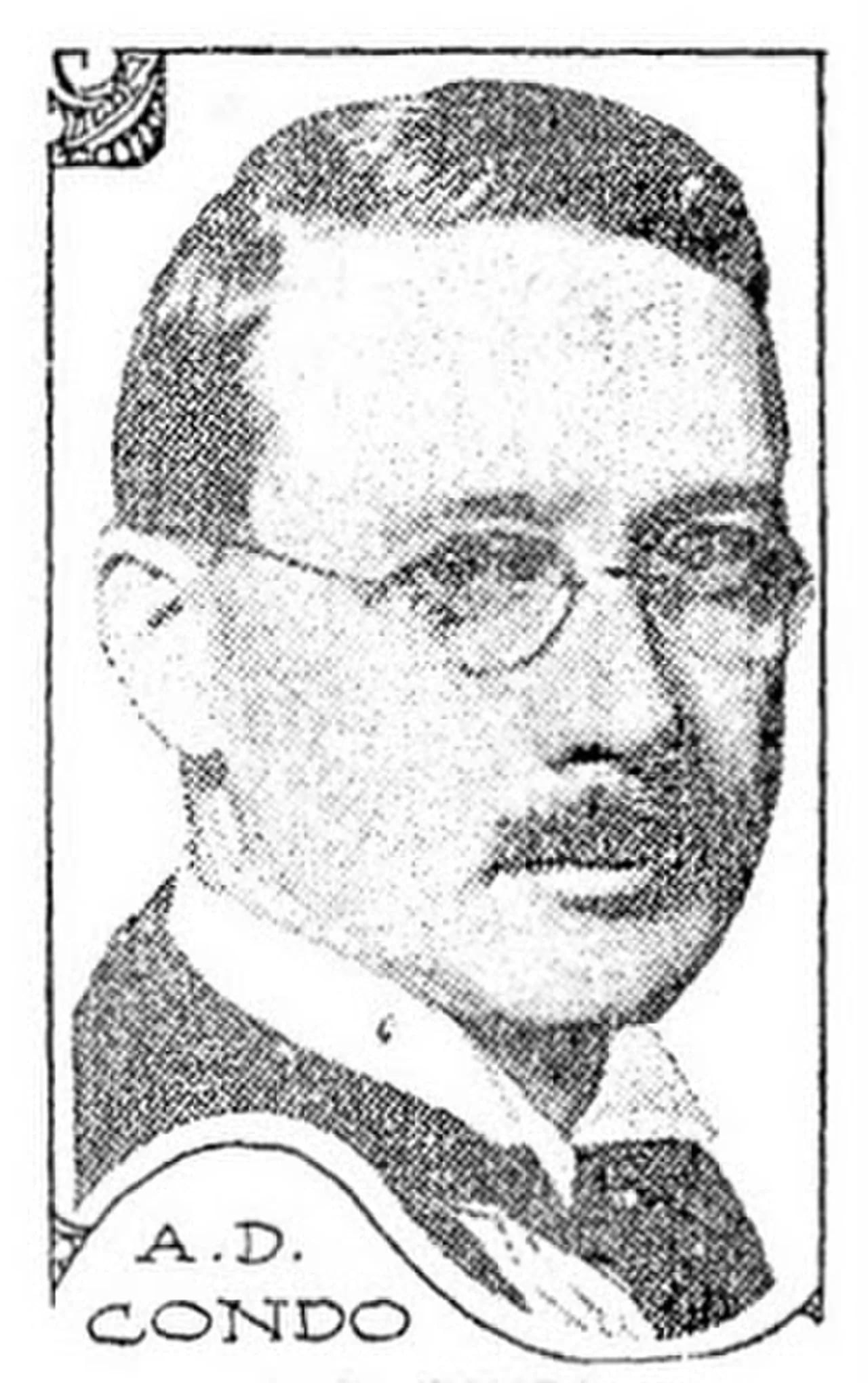 Portrait of A.D. Condo (1872–1956) – memorial page