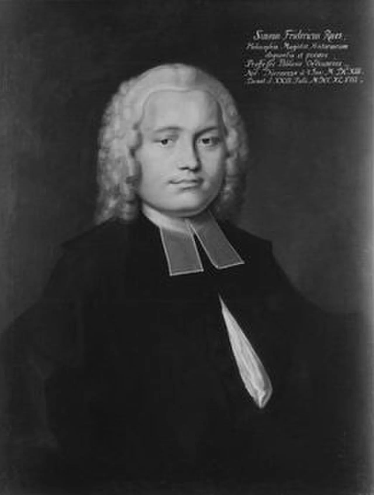 Porträt von Simon Friedrich Rueß (1713–1748) – Gedenkseite