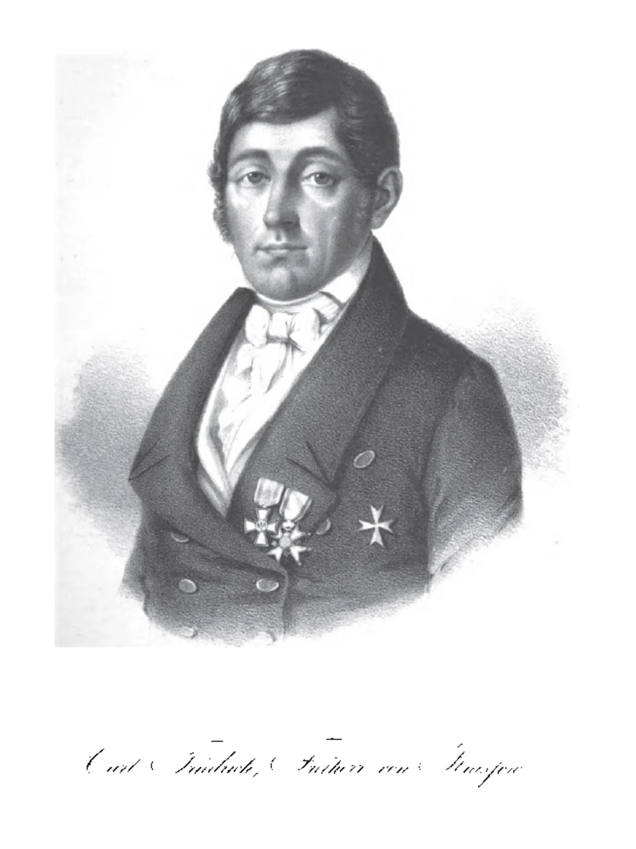 Portrait of Carl von Krassow (1771–1854) – memorial page