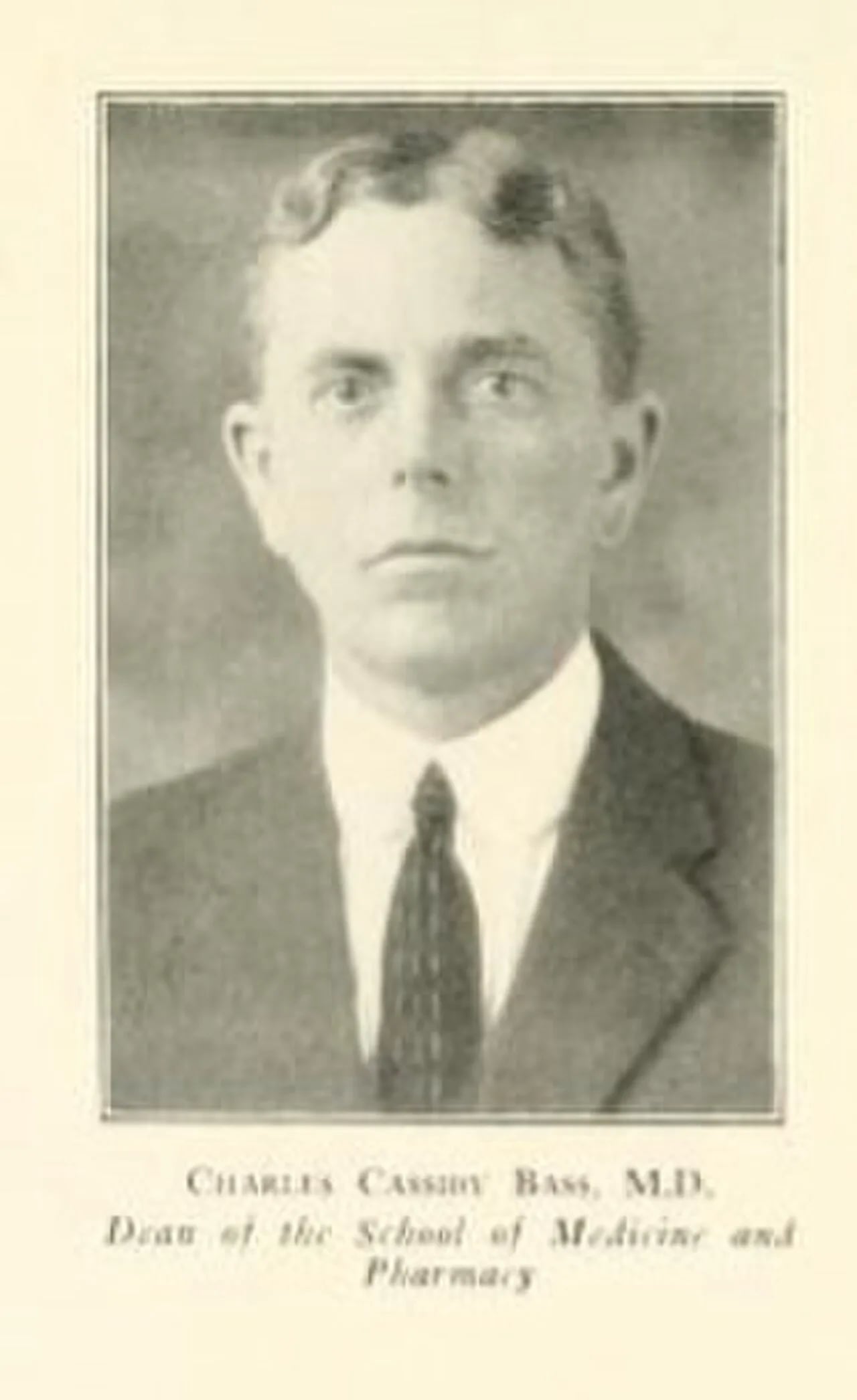 Portrait of Charles C. Bass (1875–1975) – memorial page