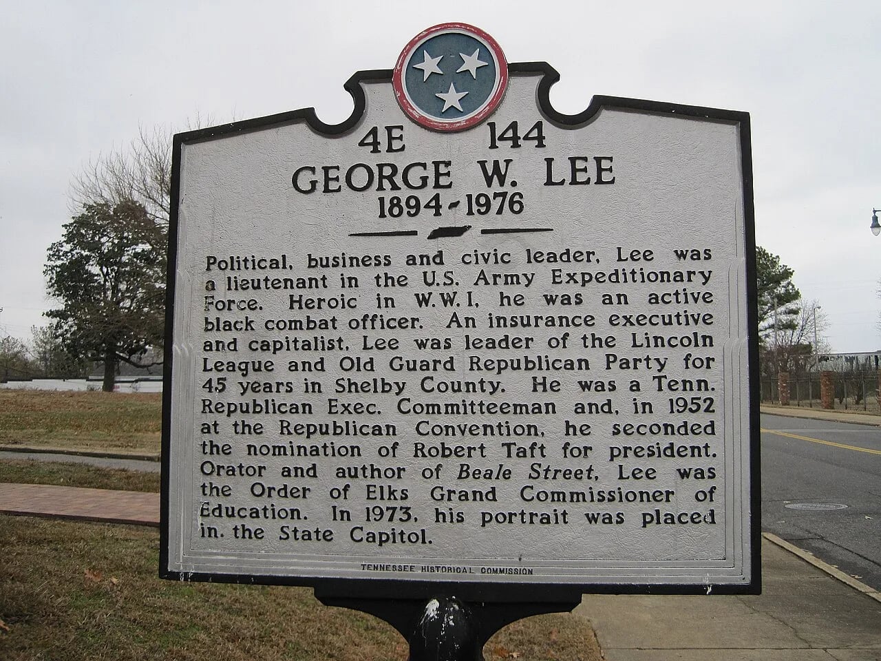 Portrait of George Washington Lee (1894–1976) – memorial page