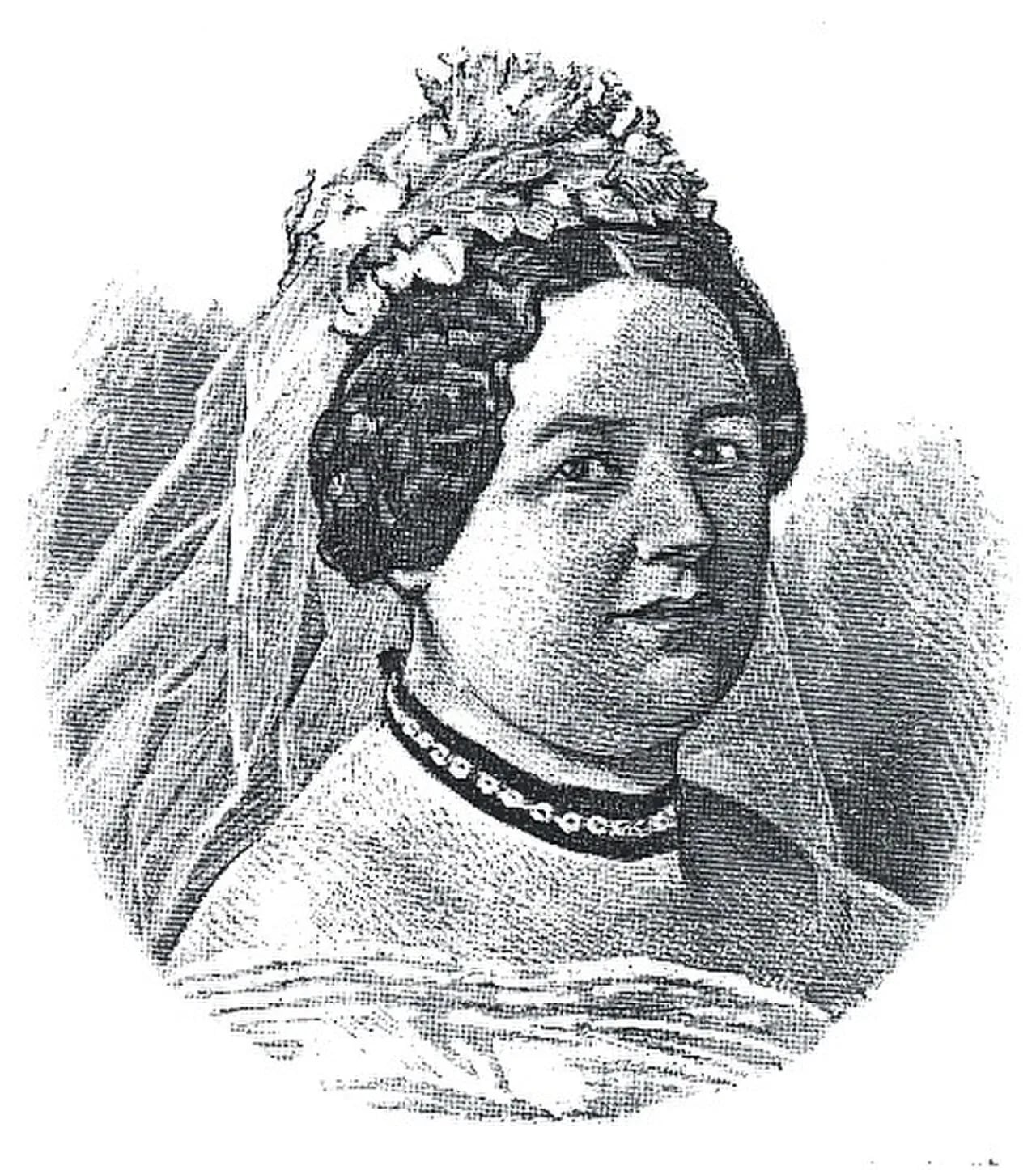 Porträt von Helene von Hülsen (1829–1892) – Gedenkseite