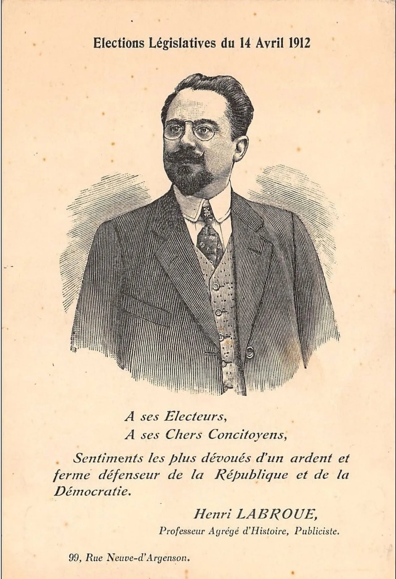 Portrait of Henri Labroue (1880–1964) – memorial page