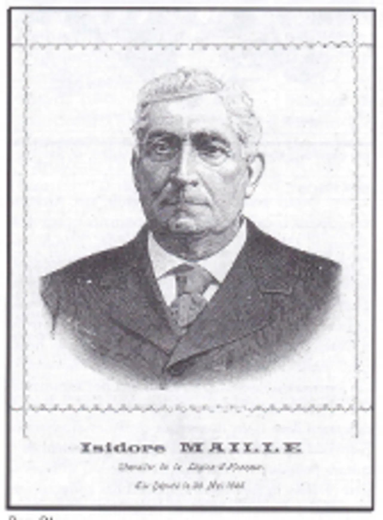 Portrait of Isidore Maillé (1841–1917) – memorial page