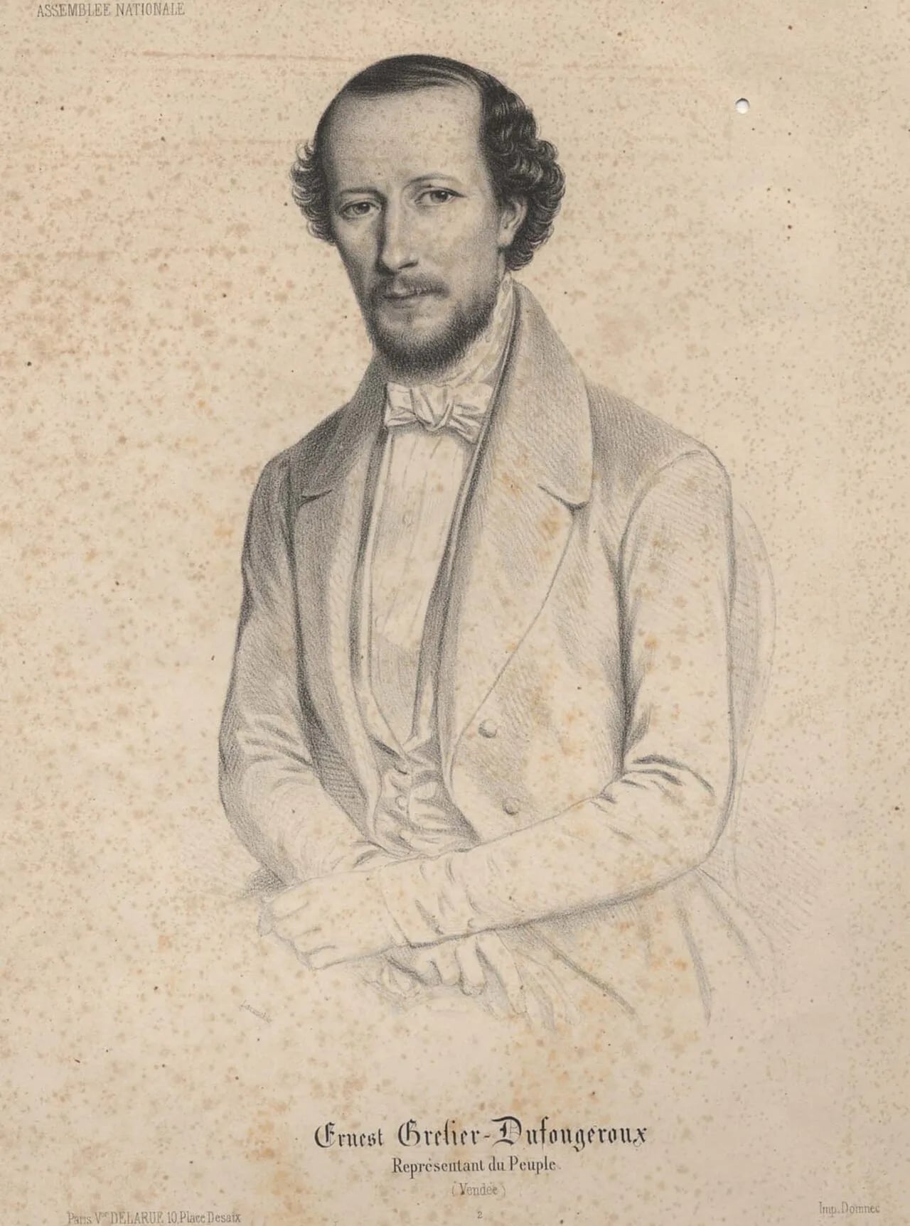 Porträt von Ernest Grelier du Fougeroux (1804–1883) – Gedenkseite