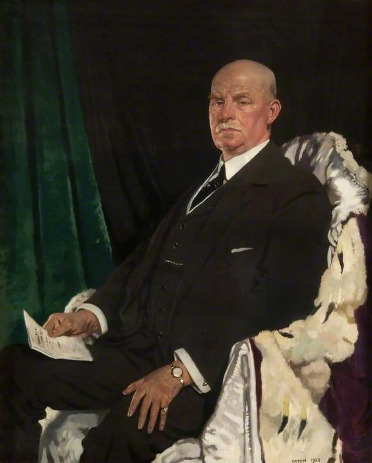 Porträt von Sir Thomas Paxton, 1st Baronet (1860–1930) – Gedenkseite
