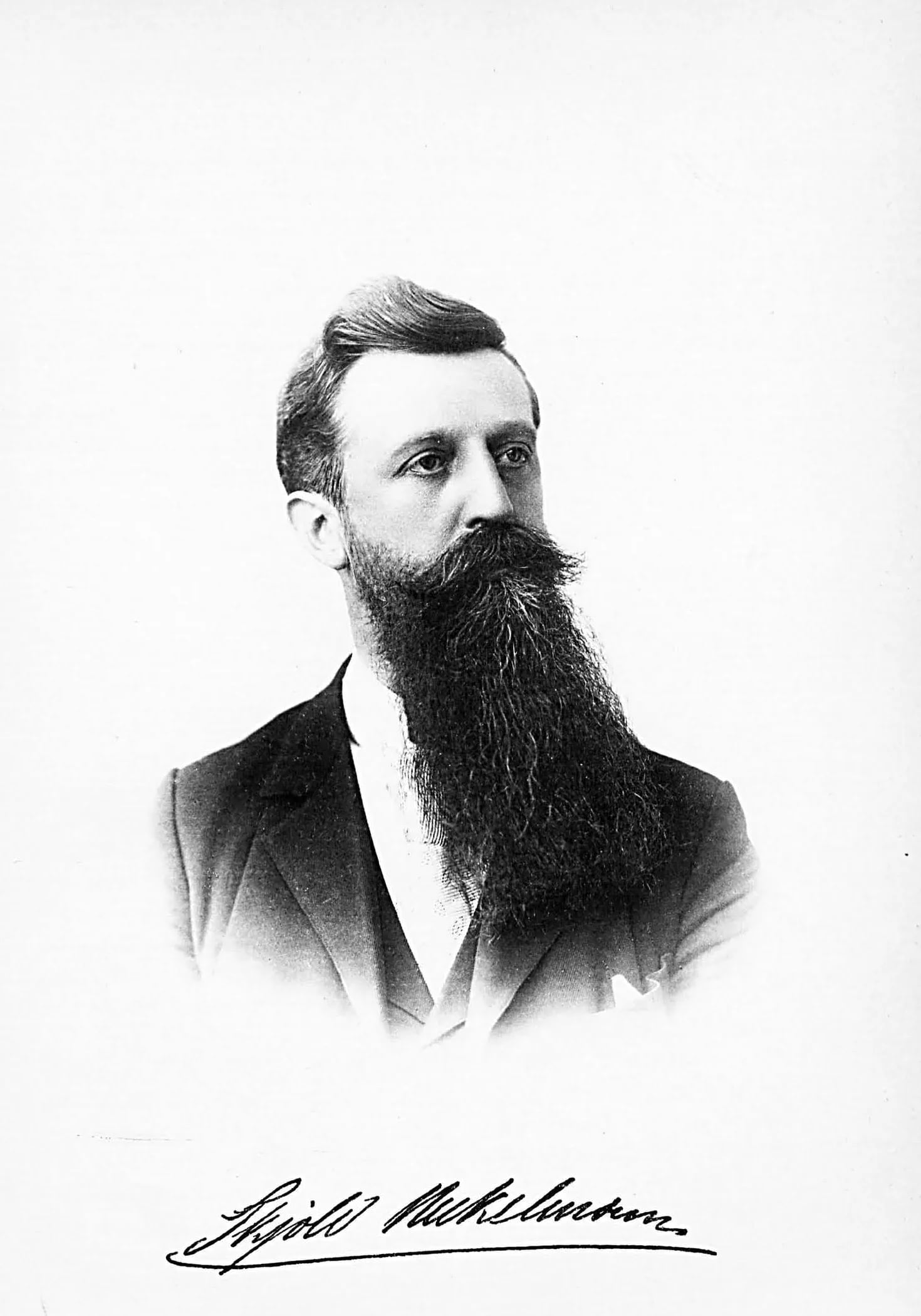Porträt von Skjøld Neckelmann (1854–1903) – Gedenkseite