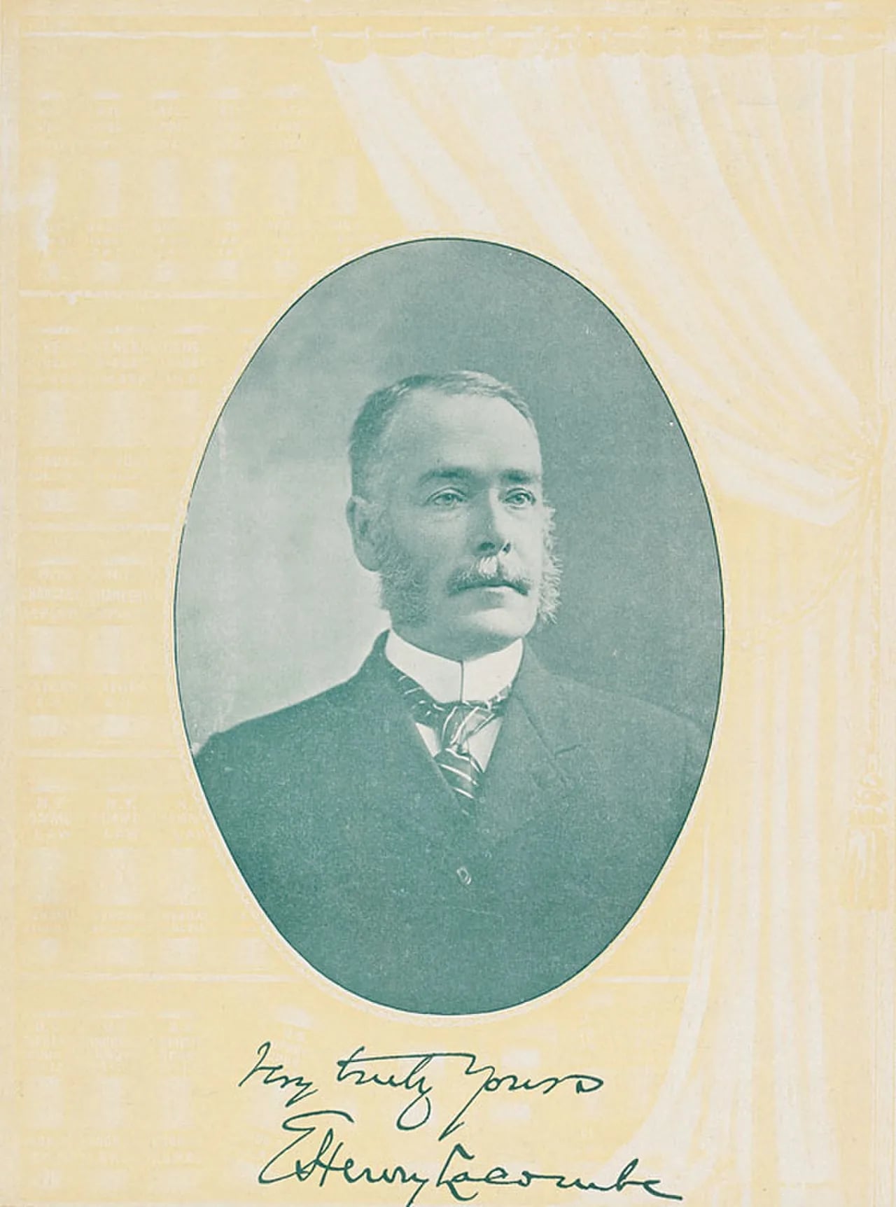 Porträt von Emile Henry Lacombe (1846–1924) – Gedenkseite