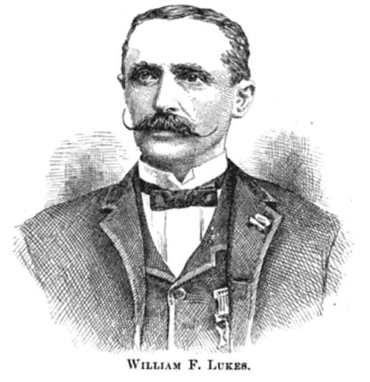 Portrait of William F. Lukes (1847–1923) – memorial page
