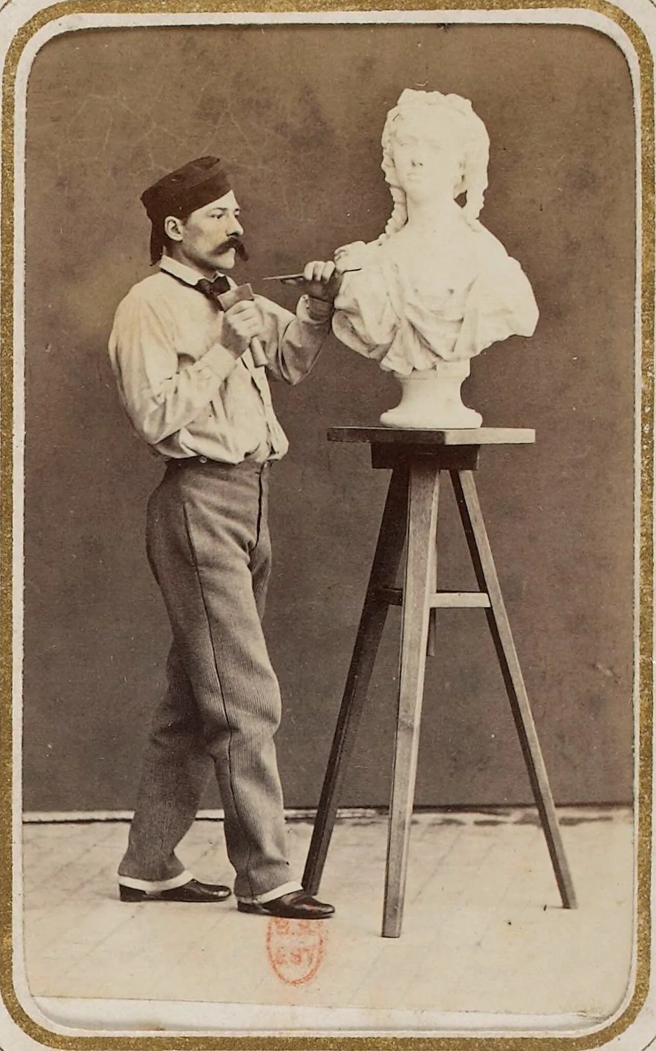 Porträt von Eugène Cyrille Brunet (1828–1921) – Gedenkseite