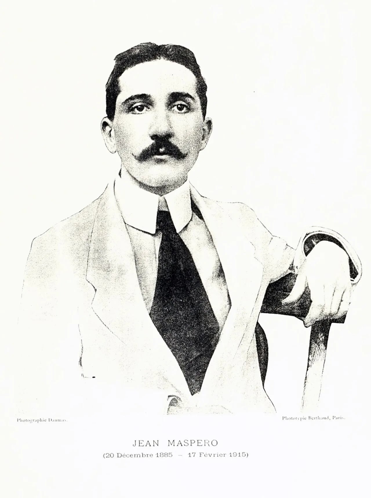 Portrait of Jean Maspero (1885–1915) – memorial page