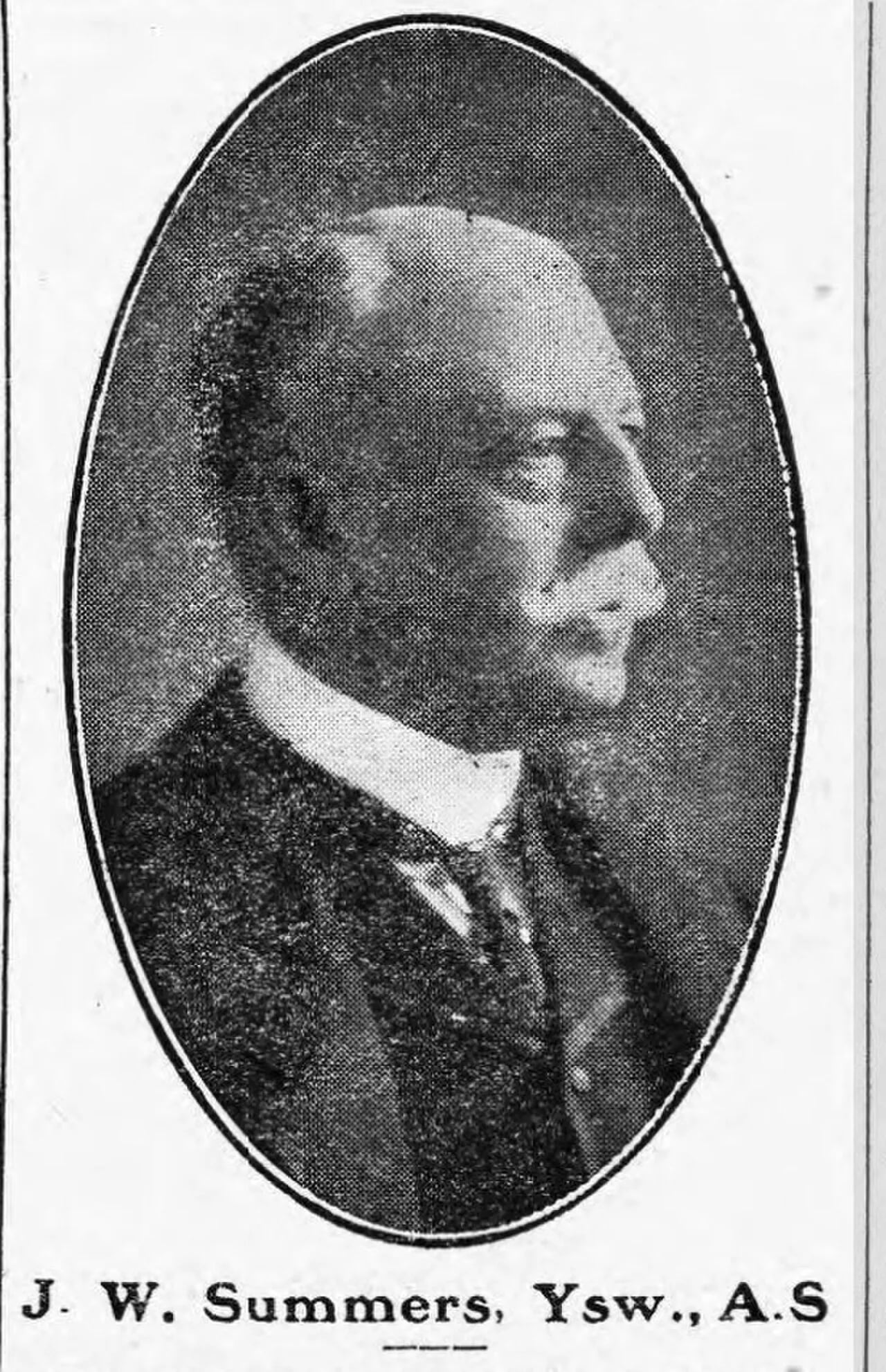 Portrait of James Woolley Summers (1849–1913) – memorial page