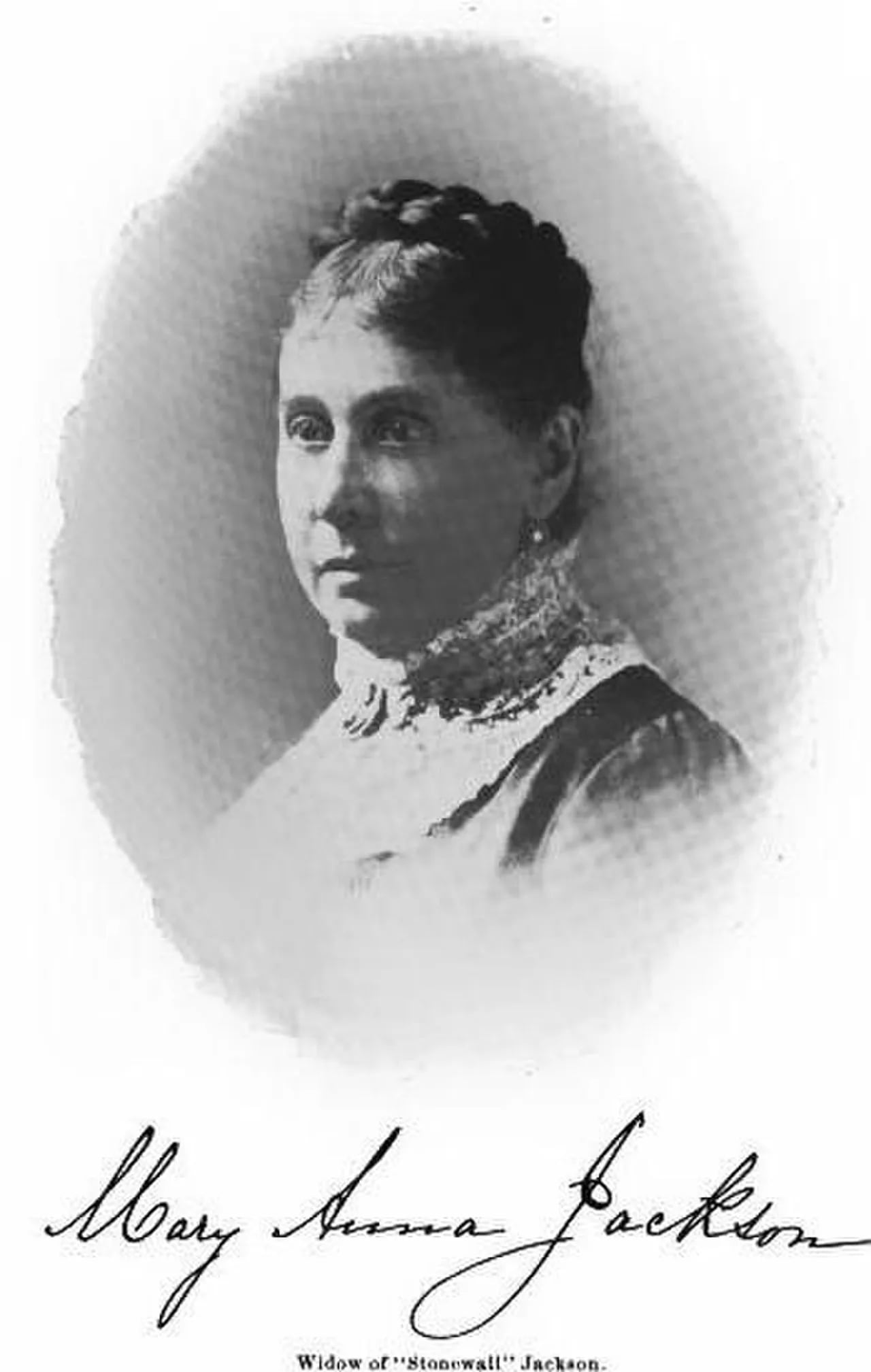 Portrait of Mary Anna Jackson (1831–1915) – memorial page