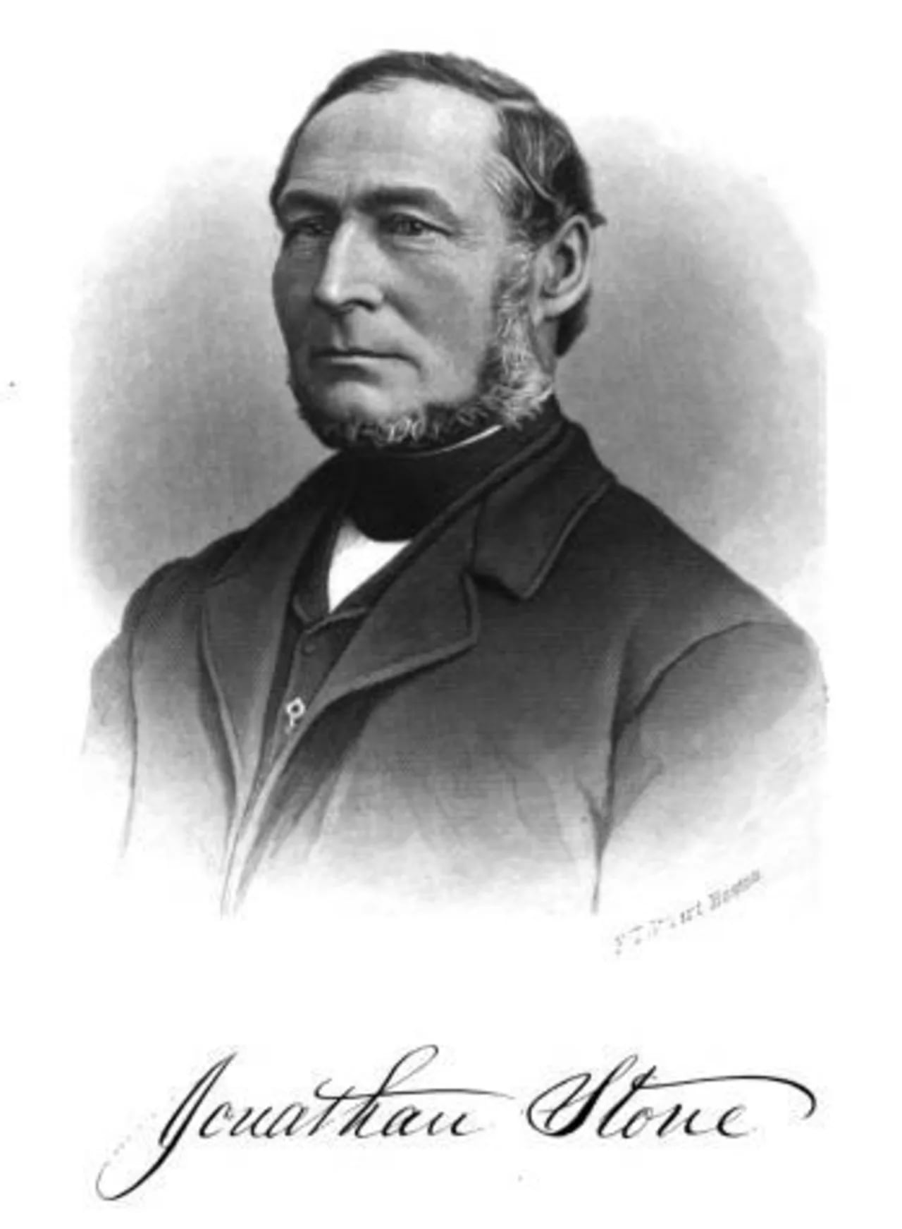 Porträt von Jonathan Stone (1823–1897) – Gedenkseite
