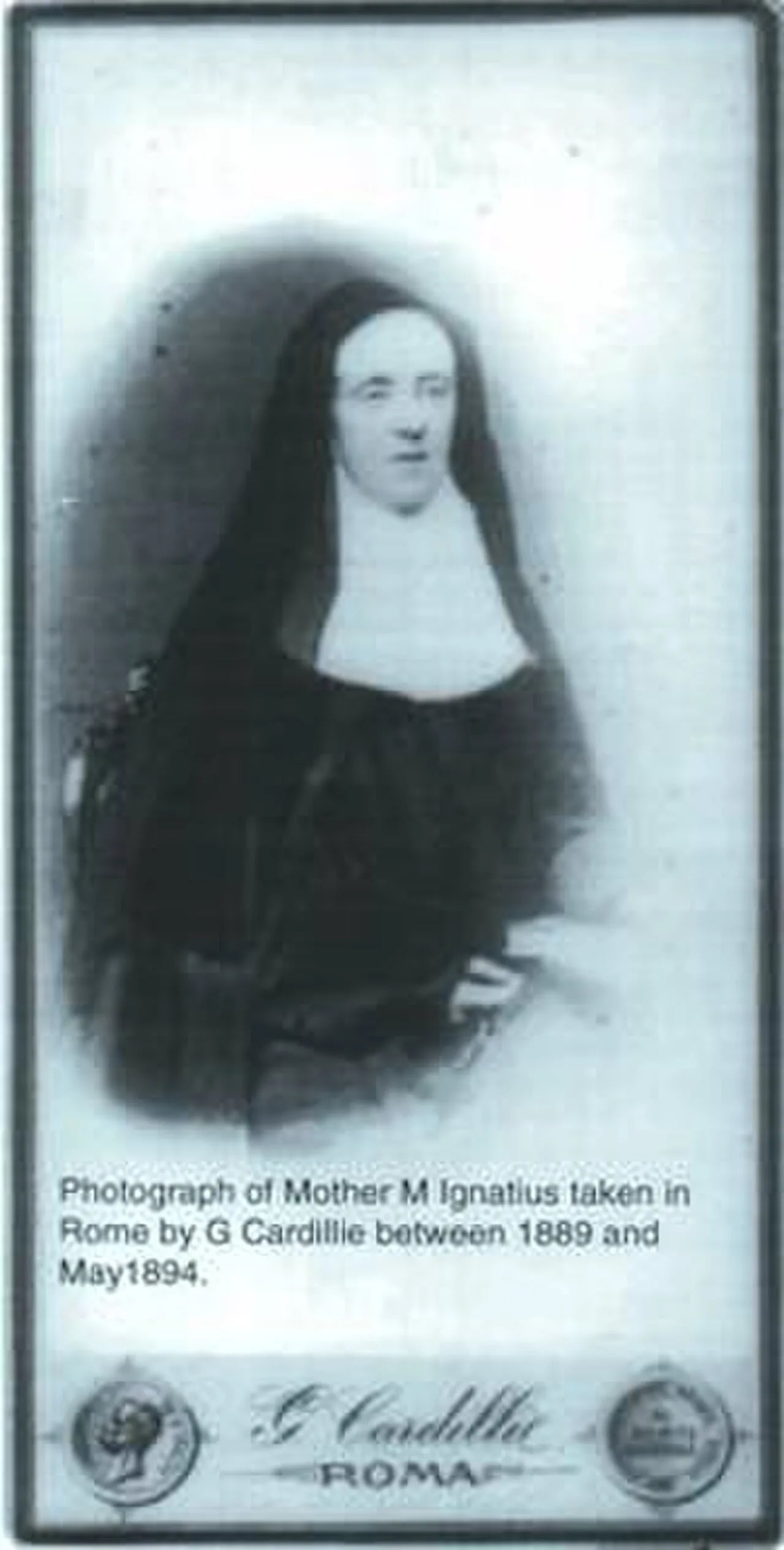 Porträt von Mother Ignatius Hayes (1823–1894) – Gedenkseite