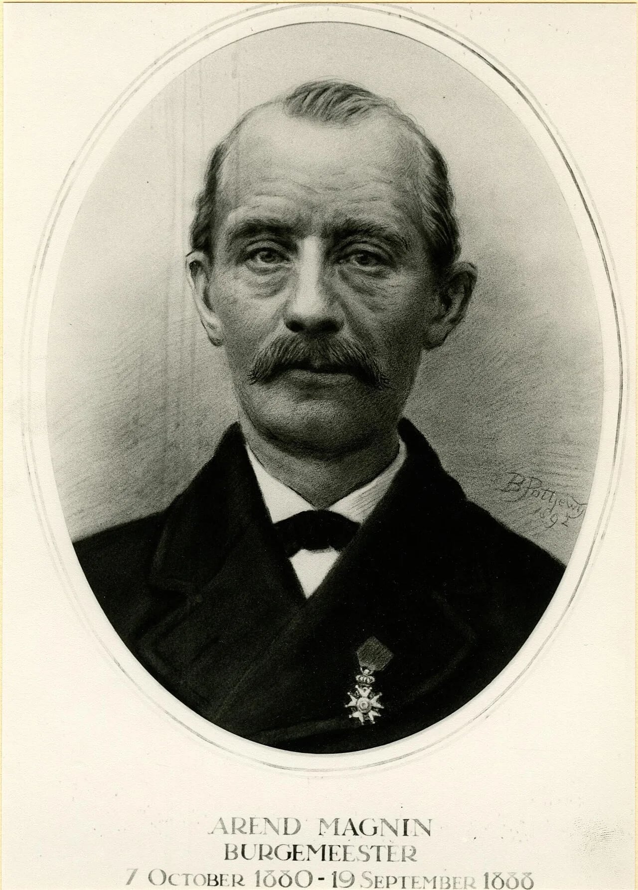 Porträt von Arent Magnin (1825–1888) – Gedenkseite