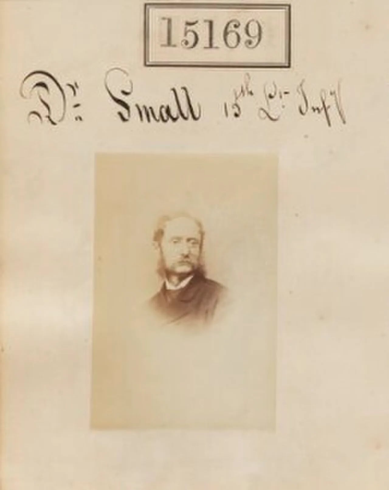 Portrait of John Small (1823–1879) – memorial page