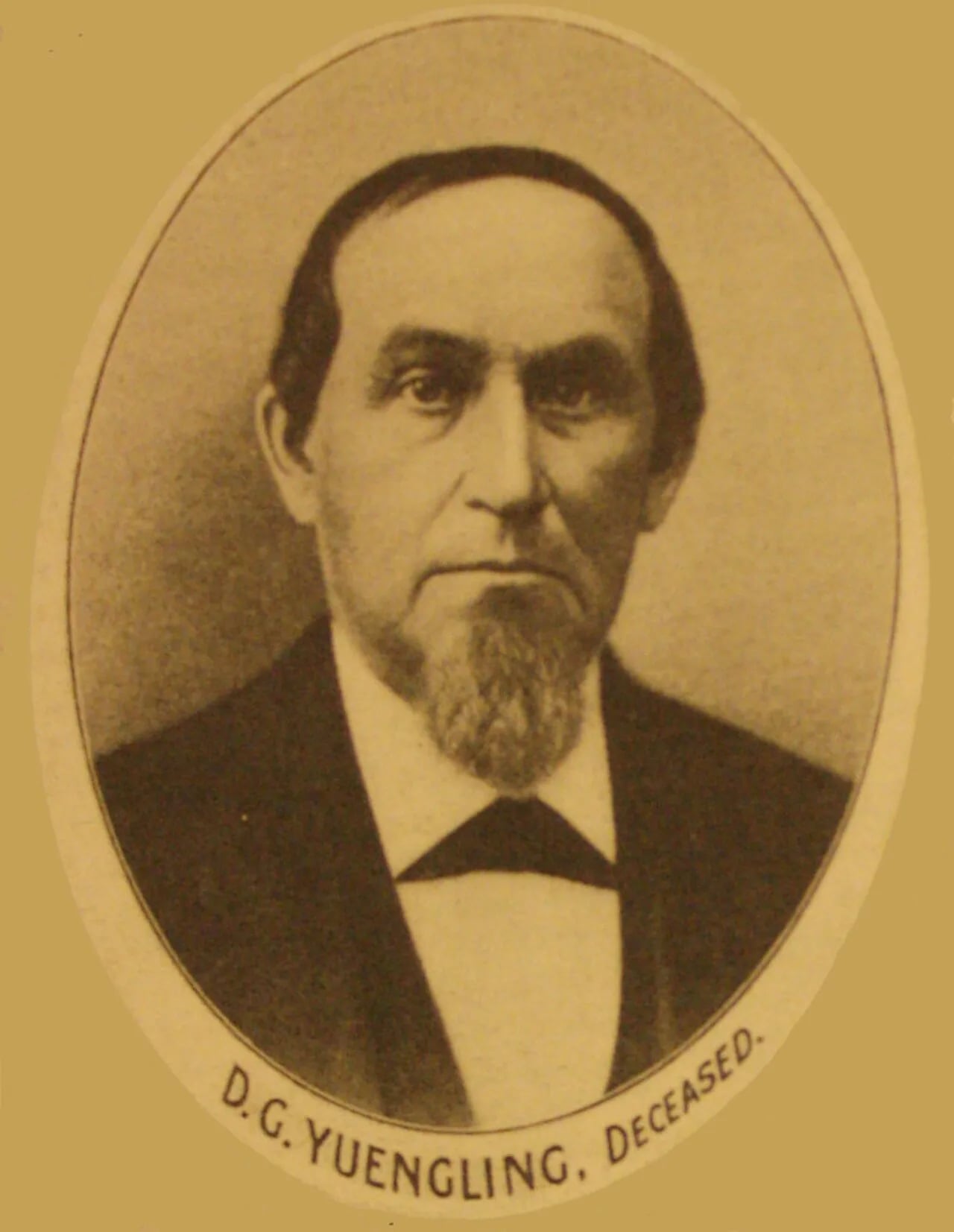 Porträt von David Yuengling (1808–1877) – Gedenkseite