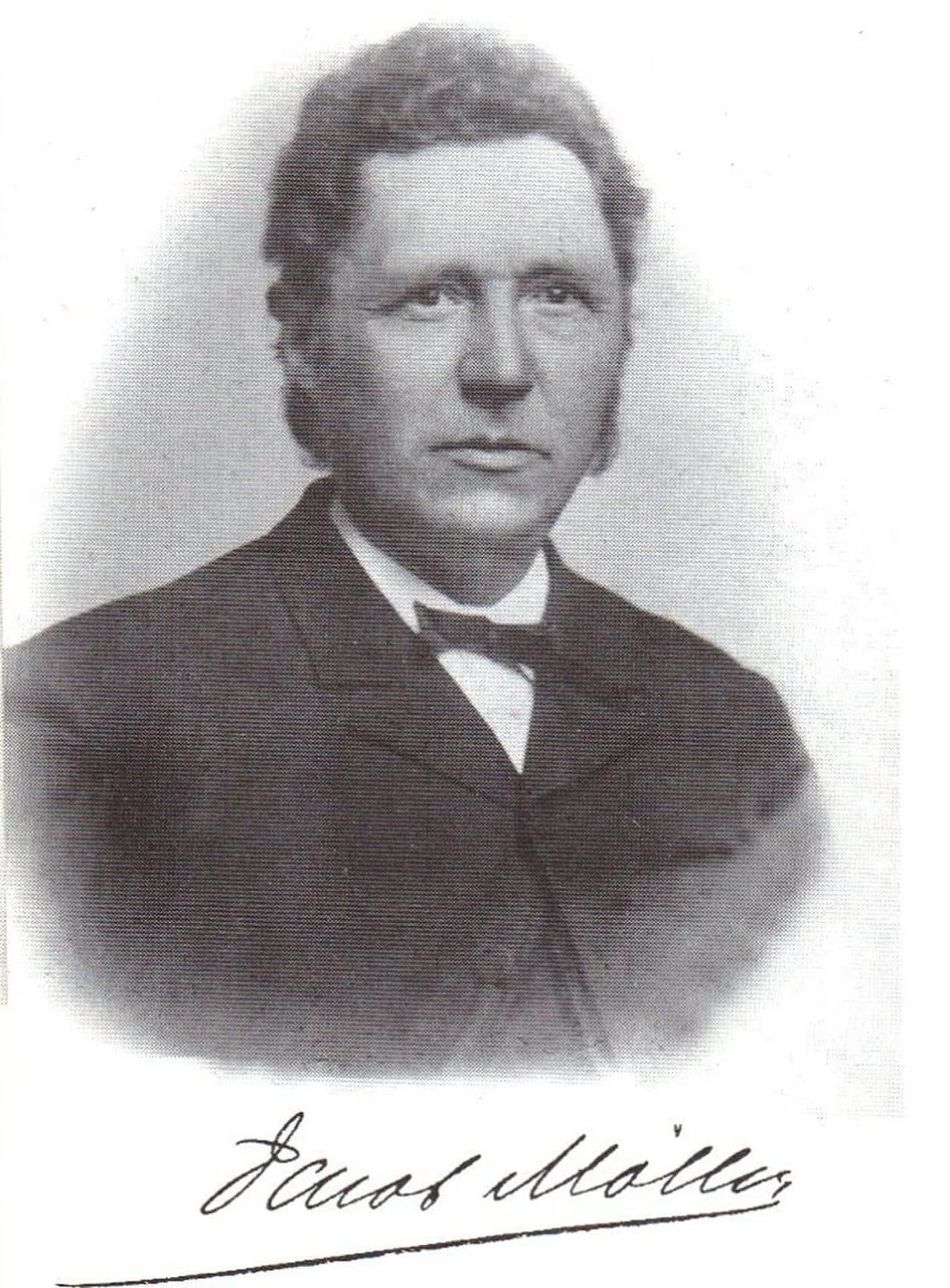 Portrait of Jacob Møller (1839–1915) – memorial page