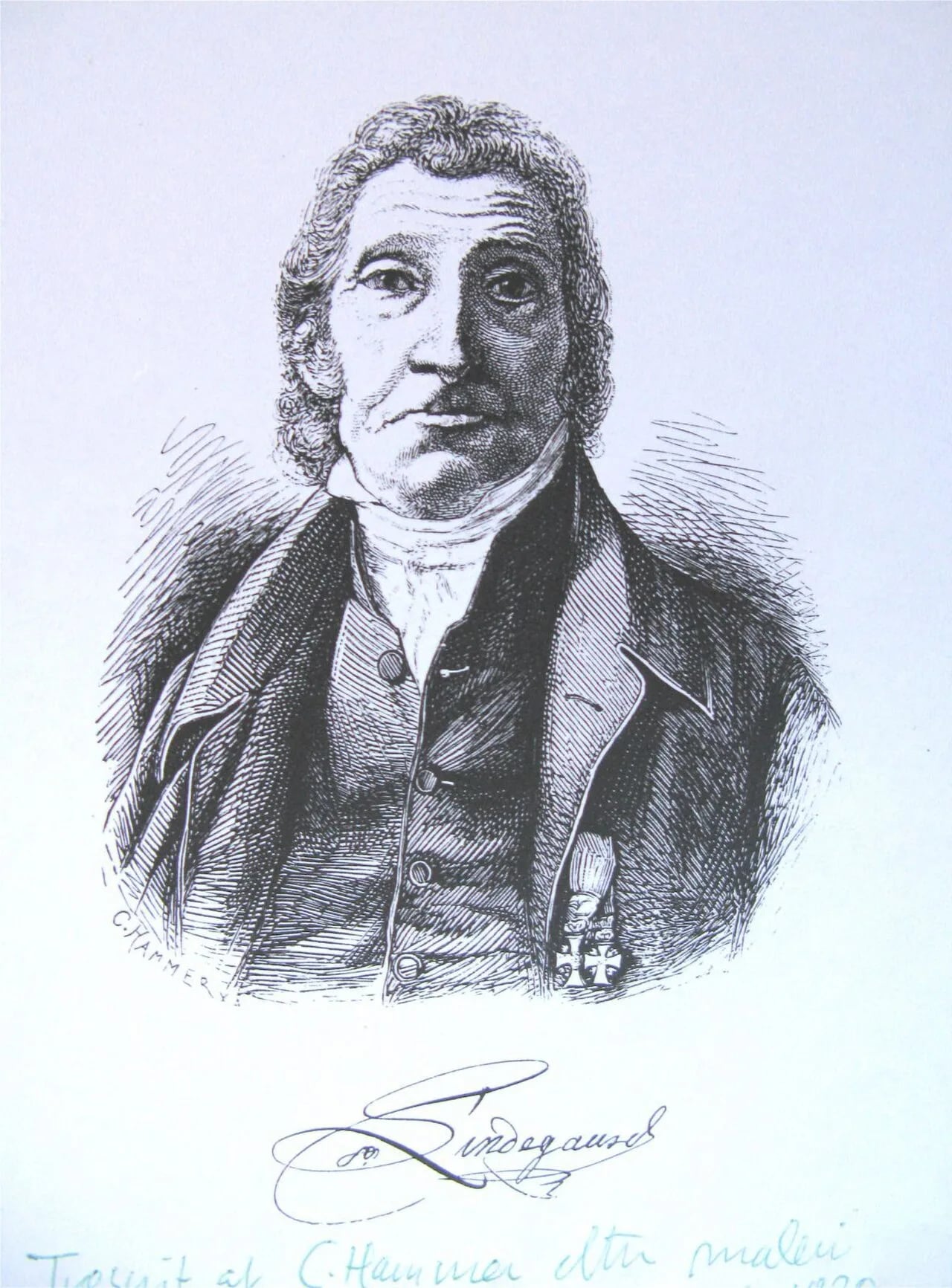 Porträt von Peter Lindegaard (1758–1832) – Gedenkseite